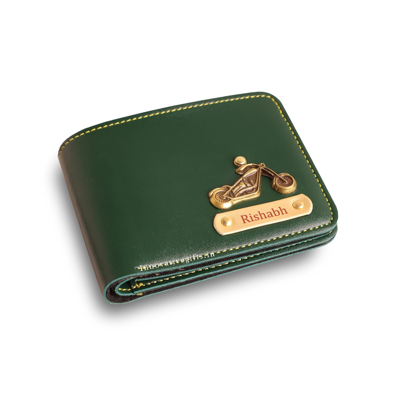 Innovative Gifts Best Personalized Gift for Men, Customized Wallet with Name & Charm, Unique Wallet with a Personalized Touch (Modern)